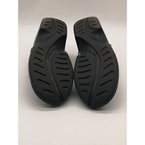 Cobbie Cuddlers Pumps Womens Black 8.5 Wide Slingback Leather Shoe Hook Loop - Picture 8 of 11